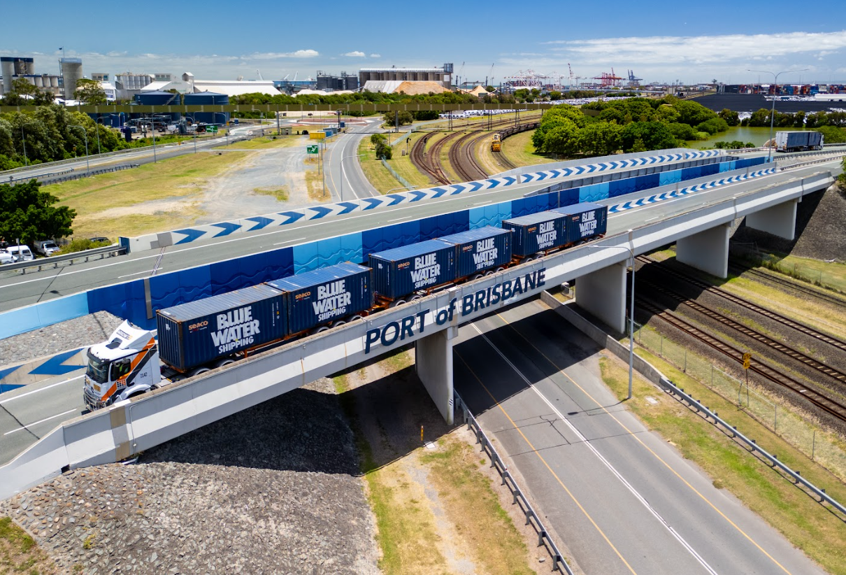 Arrow Transport’s A-Triple vehicle at the Port of Brisbane